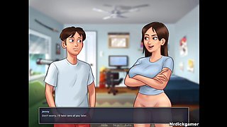 Summertime Saga Hot Pussy Licking Orgasm to My Stepsister