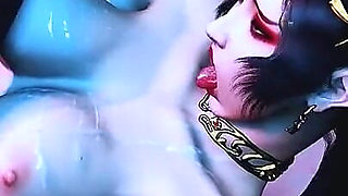 Goddess of Fantasy Bliss: 3D Curves Glow - 3D Animation Hentai