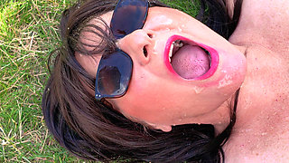 Ithastopeefun - Getting All Messed up with Cum and Piss in the Garden