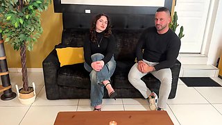 Young Chubby French Amateurs Brutal Casting Debut