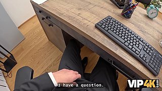 Vip4k. juicy meaty titty amalia davis is having anal joy in the office