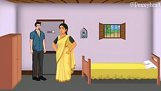 Desi Mom Fucks College Friend in Front of Her Son - Outdoor Indian Stepmom Sex