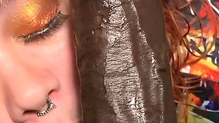 Katt Staxxx & Ahanu Reed Suck the Cum Out of Him Before Serving Him Food!!