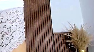 Busty brunette anal solo masturbation
