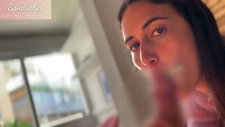 Amateur Spanish Teen Sandralydx Stunning Blowjob Cum in Mouth POV
