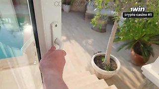 Ample Funbag Young Cougar Cheated with the Gardener