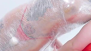 Lacey & Rara - Transparent Bondage Bliss: Mummified Moans and Bound Orgasms