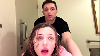 Amateur teen Blowjob with hardcore drilling