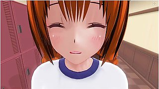 3d Hentai Group Sex With A Cute Schoolgirl In The Locker Room
