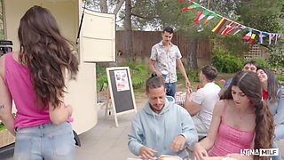 Jesus' Outdoor Latina Passion Fuels Wild Public Heat