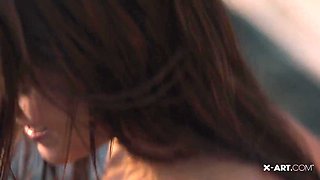 Erotic Outdoors Lesbian Sex with Wet Pussy Fingering - For women