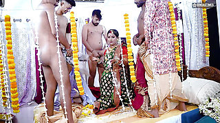 Sudipa Ki Suhagraat - Sudipa's wedding Night with Five Husband GangBang Fucking Full Movie
