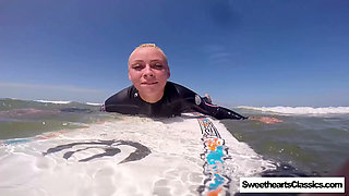 Surf's Up! 4 Lesbian Cuties Cruising at SweetheartsClassics