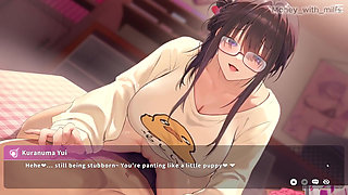 He Rubs My Cock with His Clit on the Bed  Vlover Game #5 All Scenes