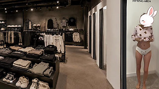 Teenage PUBLIC Flashing in a clothing store  ended with a spanking in the managers office
