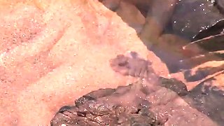 Interracial threesome with double penetration