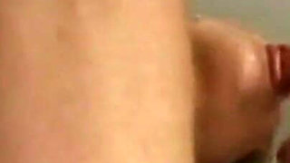 Cum on tits for the blonde MILF after ass fuck