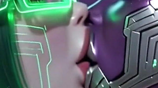 Beautiful Aliens Kiss on Nice Music, Ai Animation