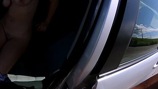 Brunette from village blowjob outdoors