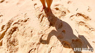 public beach drinking 2 liters of pee ,public beach gagging