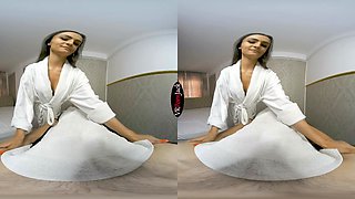 At The Massage Parlor - Naughty Brunette; Busty Nicole Cherry POV