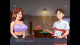 Summertime Saga gameplay featuring a hot college girl and tons of fun in the bathroom