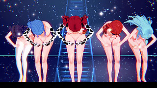 [MMD] Collapse Iron Multi-person naked dance