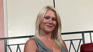 Deep orgasm for busty blonde babe