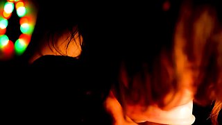 Rubber Vagina Handjob from a Stunning Brunette Babe