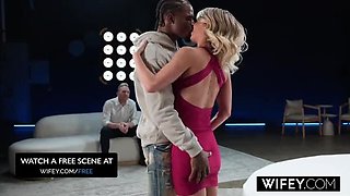 Blonde Hotwife Cassie Bender Takes Huge BBC Creampie While Hubby Watches