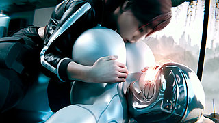 Femshep & Futa Edi - Robot Titfuck, Squirt & Creampie 3D