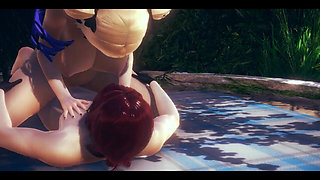 Genshin Impact Hentai - POV Fischl Cowgirl Fucking - Japanese Asian Manga Anime Game Porn