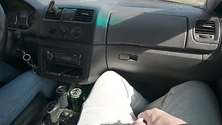 Public Blowjob Turn by Turn During the Car Trip