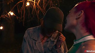 Aubree Valentine's Wild Threesome Passion Explodes in Cheerleader Heat