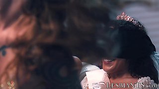 TS Zariah Aura and Gray Perrier bury every inch into Liz Revampeds pussy