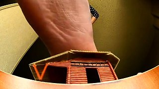 Pioneers Cabin Crushed Under Fbc’s Giant Bare Feet!!