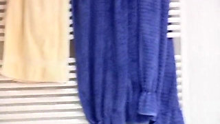 Pretty teen washing her sexy body