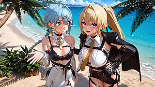 4 Zenless Zone Zero Women Crash the Captain's Yacht and Beg Forgiveness on an Island