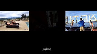 Cute blonde teen outdoor gleecute