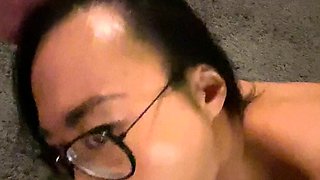 Amateur teen outdoor blowjob