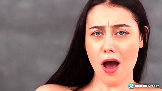 Flat Schoolgirl Dolly Paige Rubs Her Naughty Pussy in Detention