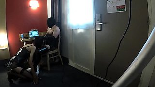 Docile Submissive Games with a TV CD