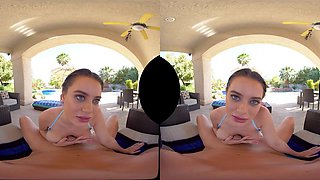 Huge Tits Brunette fucked Outdoors in POV VR porn in 4k - amateur hardcore