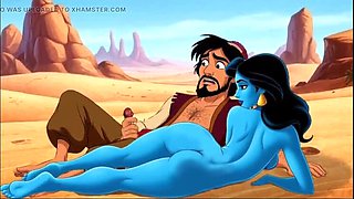 Aladdin Cartoon Porn: Horny Genie Fulfills Dirty Desires in Sexy Anime Fantasy