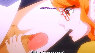 Horny husband stuffs creampie into nerdy wife's wet pussy