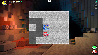 HornyCraft Minecraft Parody - Steve Gets Sloppy Deepthroat Blowjob from Jenny for a Diamond