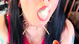 This British Tart Tina Snua Loves Lighting Up My Cigarette With Matches - Smoking Smoker OME OMI Drifting Snap Inhales Coughs