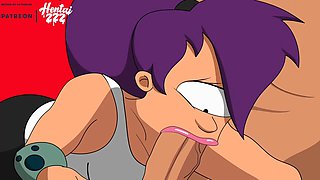 LEELA DEEP-THROATING FUCKPOLE FUTURAMA PORNOGRAPHY