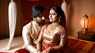 Beautiful Indian girl with big boy