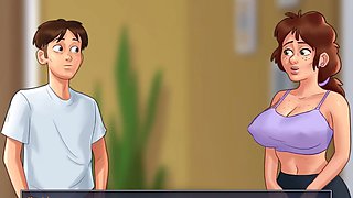 Milf neighbor gets railed by me in summertime saga - possible baby on the way